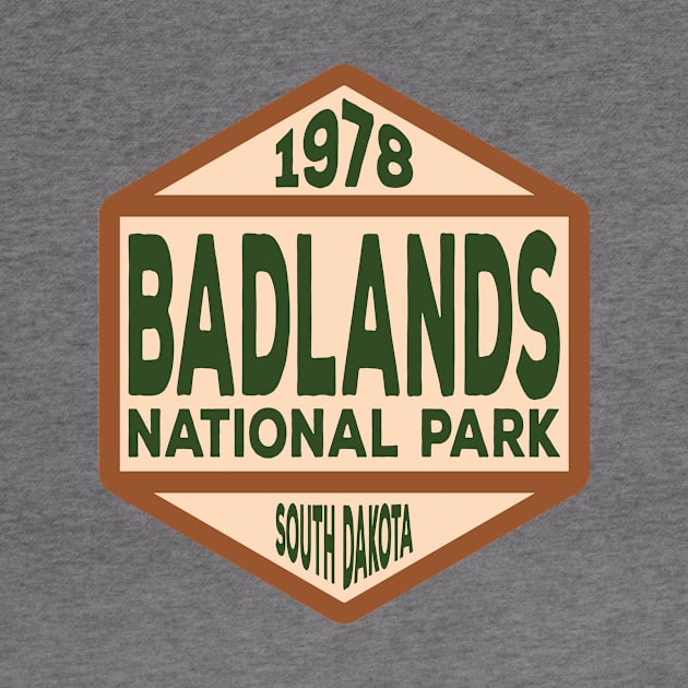 Badlands National Park badge by SlapTheWorld